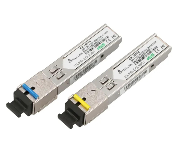 ExtraLink SFP 1.25G WDM  jednomodowy 3km SC PARA (do HP/Aruba) - 1542997 - zdjęcie